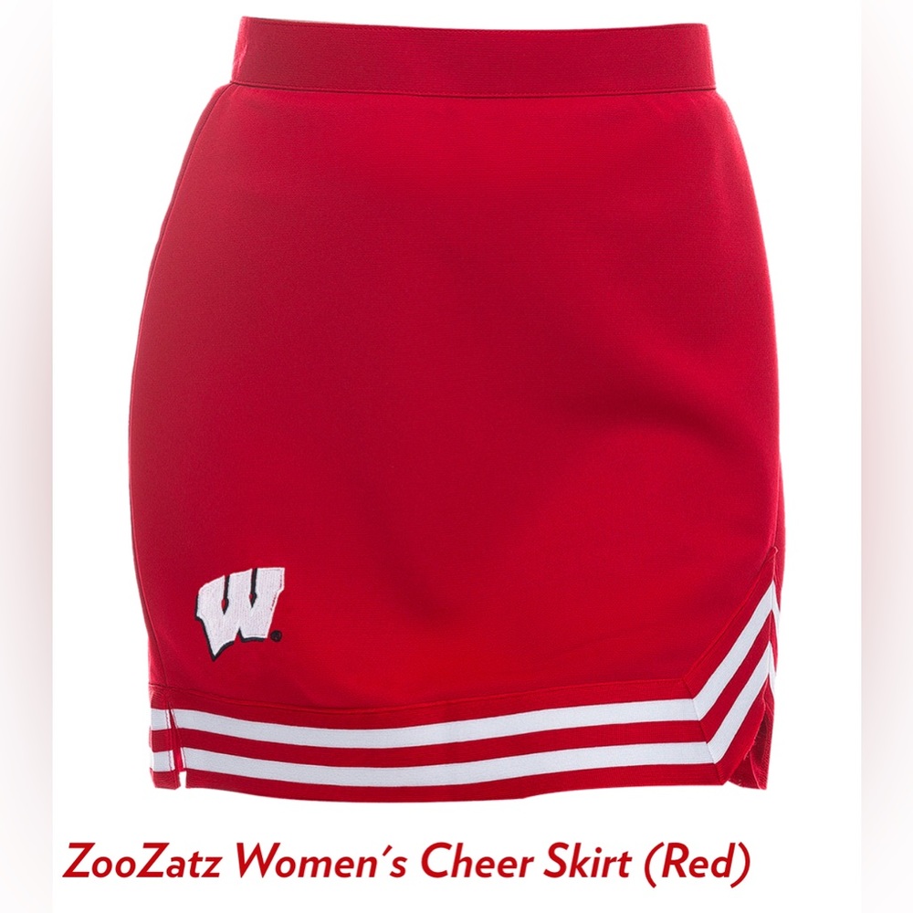 NWT- WI Badger Cheerleading Skirt Medium